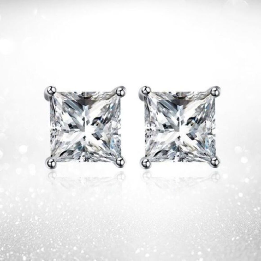 Renaissance Collection 18k White Gold Over .925 Sterling Silver Princess Cut 1ct